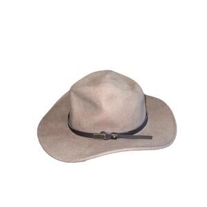 NWT RedHead Brand Co Wool Felt Fedora Hat Putty Crushable Water Repellent Medium